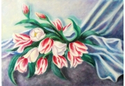 Tulipani - olio su tela 50 x 35