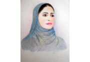 Aisha - matite colorate  30 x 40