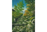 Sentiero di montagna - Olio su tela 35 x 45