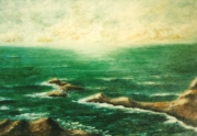 Mare d'inverno - olio su tela 50 x 35