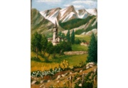 Paesaggio alpino - Olio su tela 40 x 50